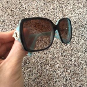 Tiffany gold key tortoise sunglasses